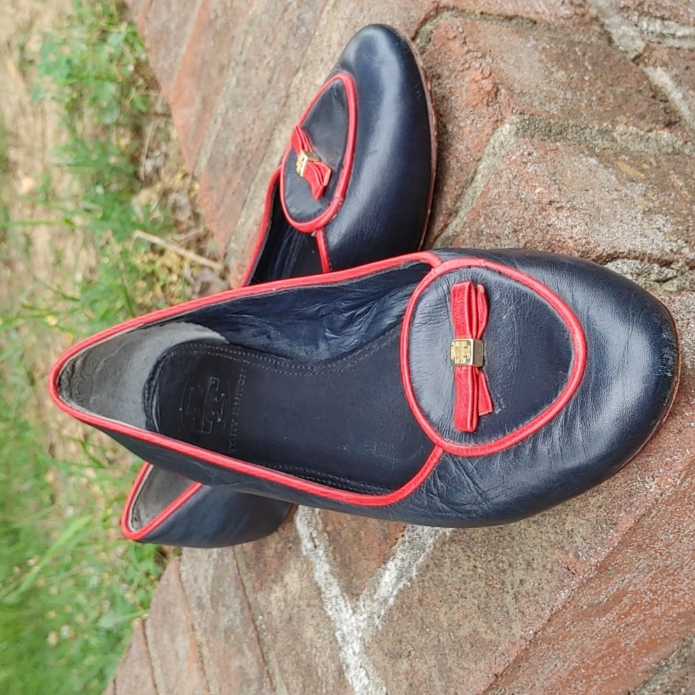 Tory Burch Dakota Bow Flat Size 6.5 (1428)